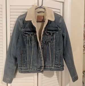 Levi's Sherpa Trucker Denim Jacket Dollskill